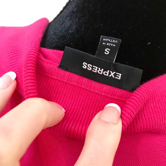 EXPRESS Magenta Polo! - Picture 4 of 5